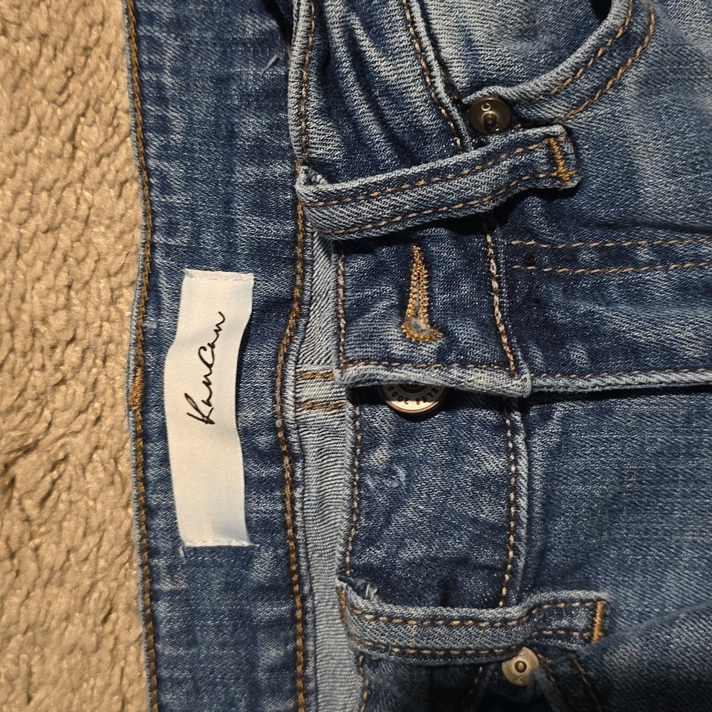 NWOT ladies KanCan jeans with rips skinny blue jeans size 1 waist 24 😍 - Picture 2 of 12